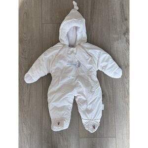 Vintage Beatrix Potter Peter Rabbit Hooded Baby Infant Ski Bib Snowsuit 9 months